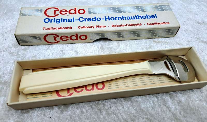 Original Vintage Credo Hornhauthobel Callosity Plane -UnUsed -Boxed made in Germany