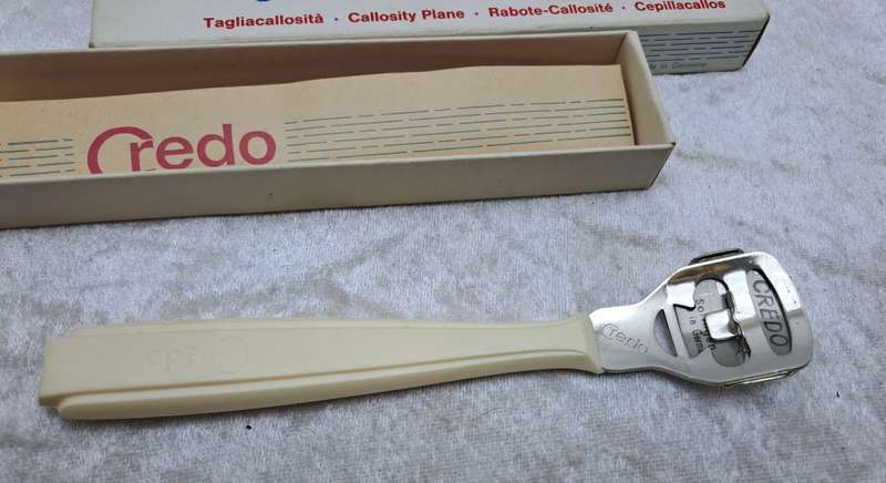 Original Vintage Credo Hornhauthobel Callosity Plane -UnUsed -Boxed made in Germany