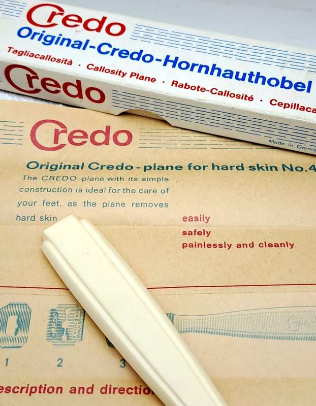 Original Vintage Credo Hornhauthobel Callosity Plane -UnUsed -Boxed made in Germany