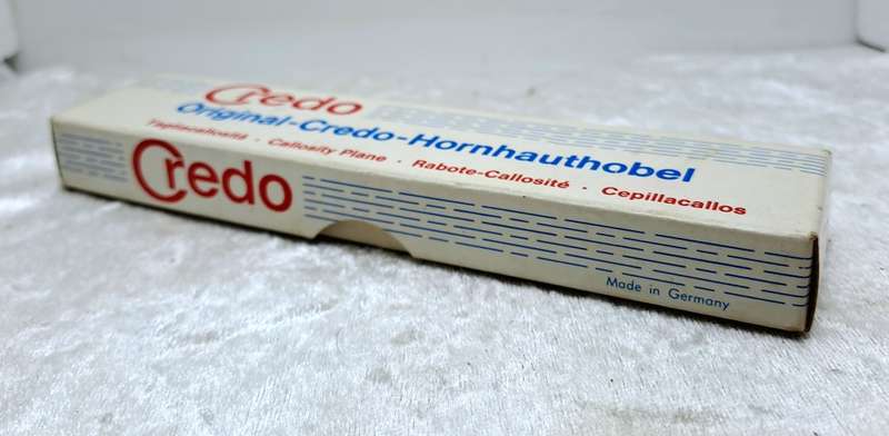 Original Vintage Credo Hornhauthobel Callosity Plane -UnUsed -Boxed made in Germany