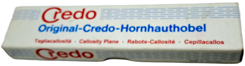 Original Vintage Credo Hornhauthobel Callosity Plane -UnUsed -Boxed made in Germany