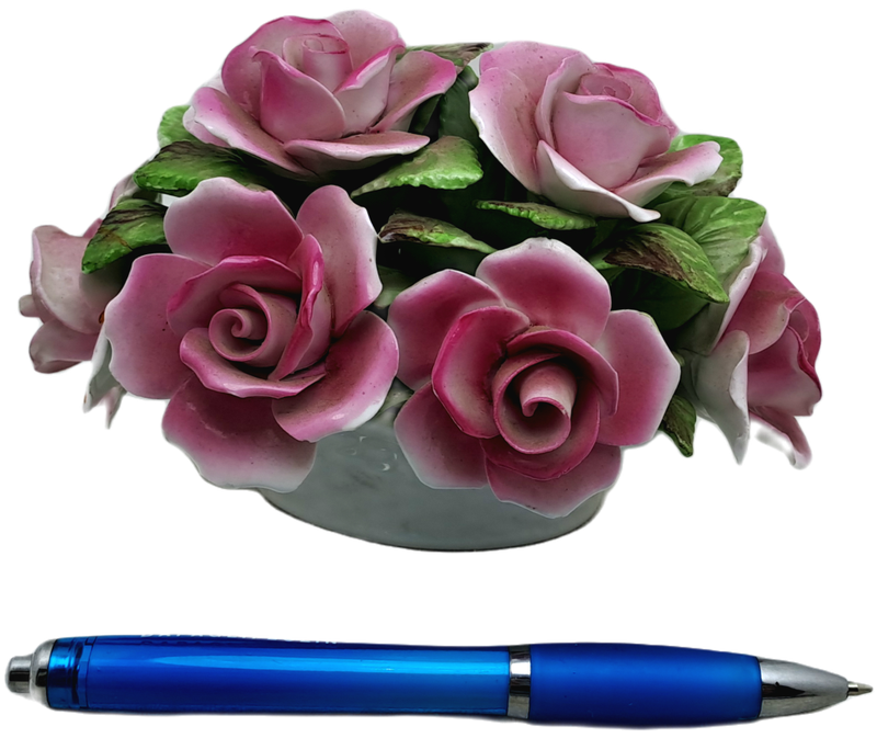 Vintage Hand Crafted ROYALE STRATFORD Floral Posy Vase Made in England 8,5cm x 15cm x 10cm