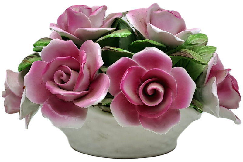 Vintage Hand Crafted ROYALE STRATFORD Floral Posy Vase Made in England 8,5cm x 15cm x 10cm