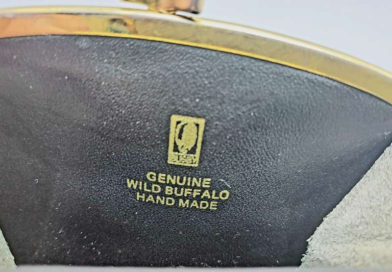 Vintage Genuine Wild Buffalo Leather Handmade Ladies wallet for Notes and Coins