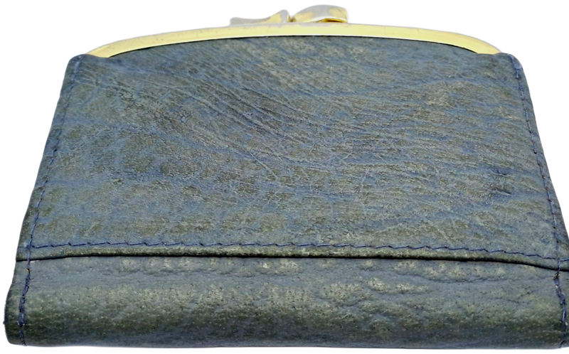 Vintage Genuine Wild Buffalo Leather Handmade Ladies wallet for Notes and Coins