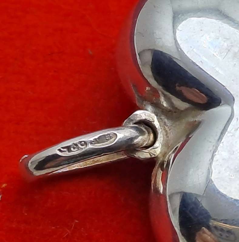 Vintage Sterling Silver Heart Pendant- Unused with No Engraving on It -7,85 Grams