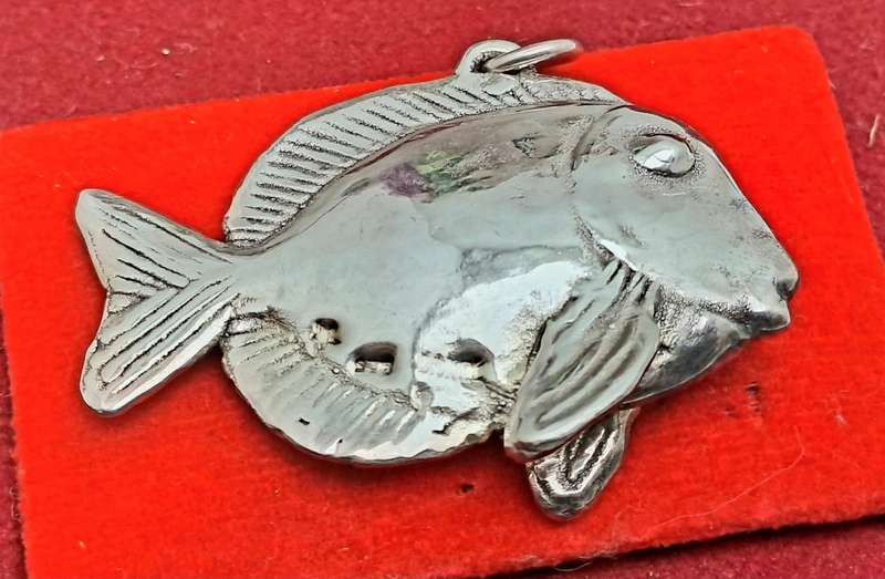 Vintage Sterling Silver Fish Pendant- Unused with No Engraving on It -8,37 Grams