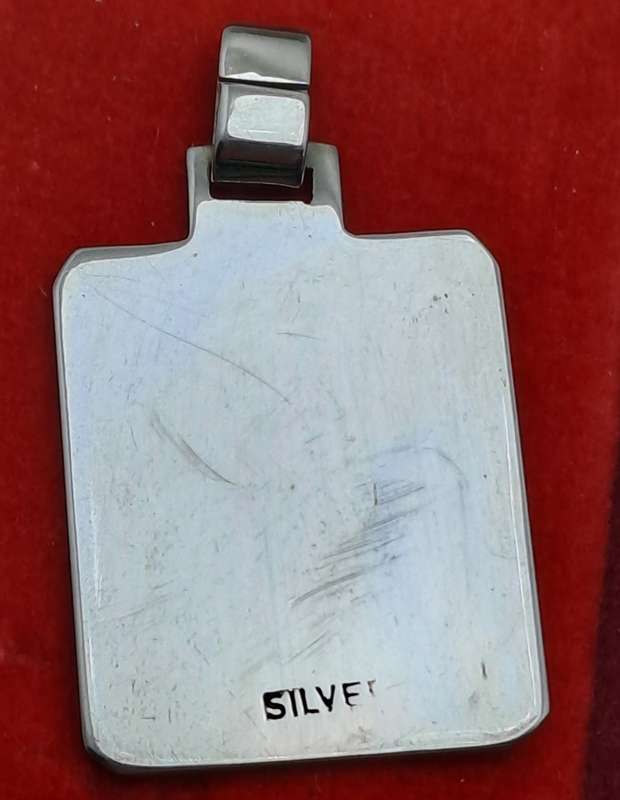 Vintage Sterling Silver Disc Pendant- Unused with No Engraving on It -4,59 Grams