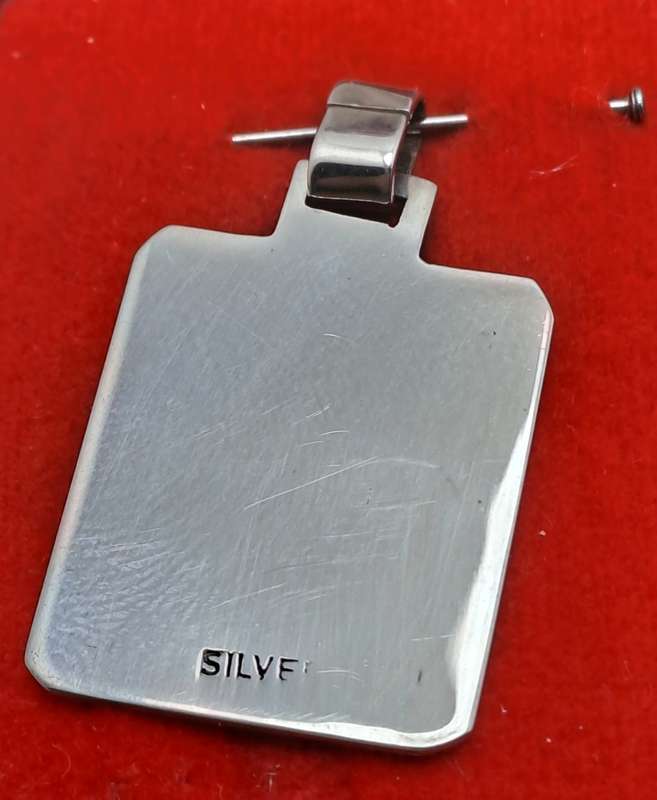 Vintage Sterling Silver Disc Pendant- Unused with No Engraving on It -4,59 Grams