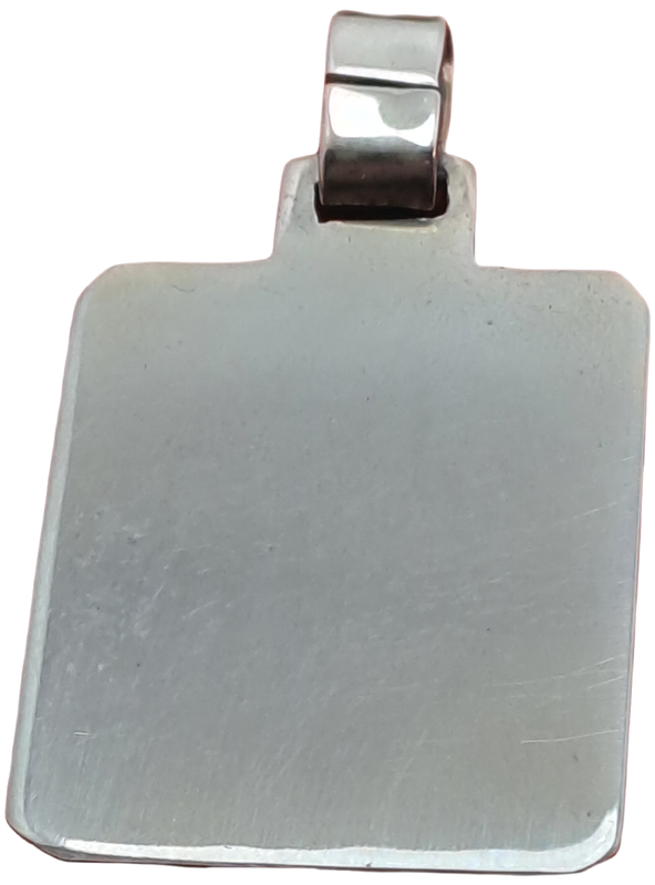Vintage Sterling Silver Disc Pendant- Unused with No Engraving on It -4,59 Grams