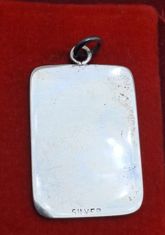 Vintage Sterling Silver Disc with Heidi Pendant- Unused with No Engraving on It -5,85 Grams.