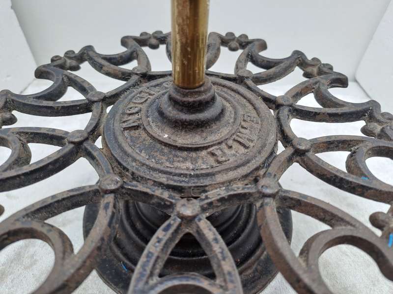 Antique Victorian 2 Tier Cast Iron Office Rubber Stamp Holder can also store Smoking Pipes