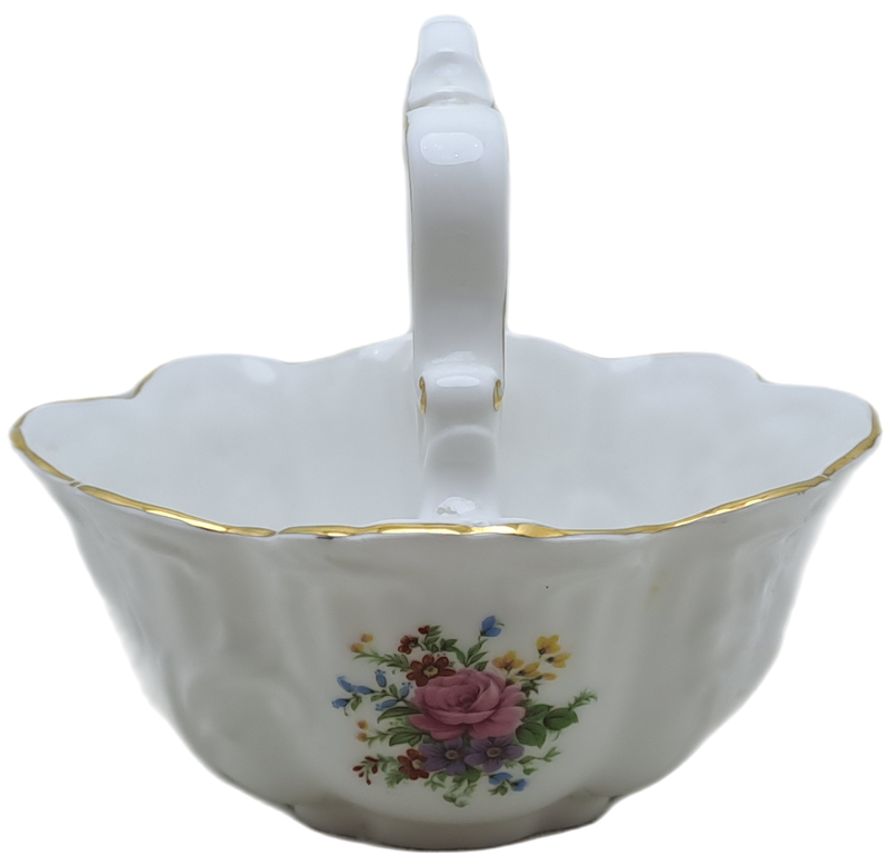 Vintage Queens Rosina Fine Bone China Sugar Basket made in England