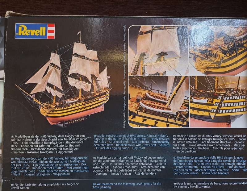 HMS Victory Royal Navy Model Ship by Revell Level 4-269 Parts-FULL KIT -  Scale 1:225- in Box