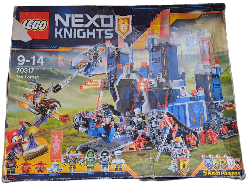 LEGO NEXO Knights No.70317 9-14 The Fortrex-Retired product-Box not in best shape.