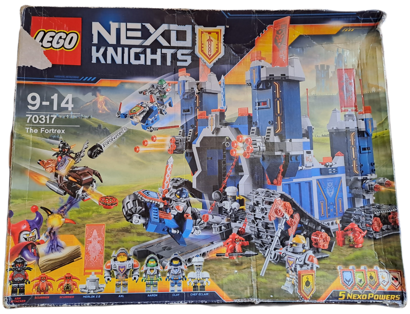 LEGO NEXO Knights No.70317 9-14 The Fortrex-Retired product-Box not in best shape.
