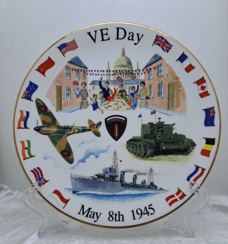 1945-1995 To Commemorate the cessation of the War in Europe and the Far East bone China Sevarg Plate