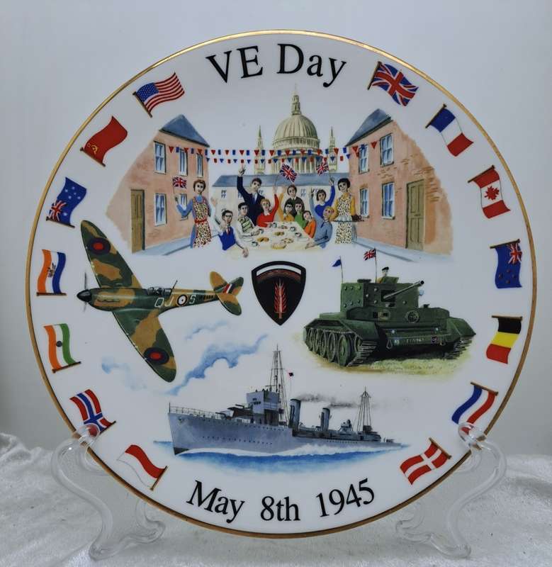 1945-1995 To Commemorate the cessation of the War in Europe and the Far East bone China Sevarg Plate