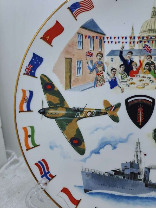 1945-1995 To Commemorate the cessation of the War in Europe and the Far East bone China Sevarg Plate