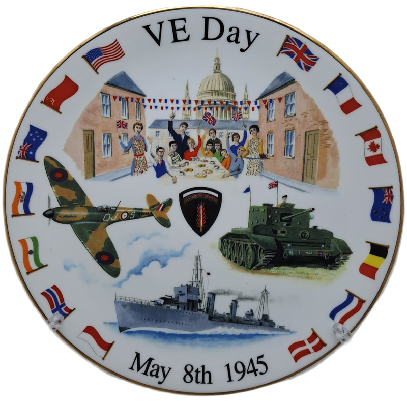 1945-1995 To Commemorate the cessation of the War in Europe and the Far East bone China Sevarg Plate