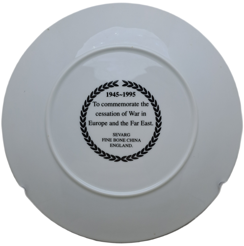 1945-1995 To Commemorate the cessation of the War in Europe and the Far East bone China Sevarg Plate