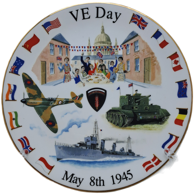 1945-1995 To Commemorate the cessation of the War in Europe and the Far East bone China Sevarg Plate