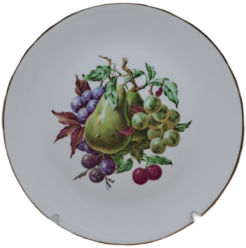 A Vintage TUSCAN Fine Bone China Fruit design Plate Made in England.