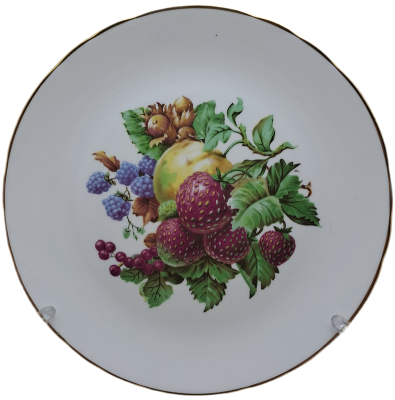 A Vintage TUSCAN Fine Bone China Fruit design Plate Made in England.