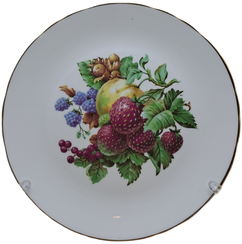 A Vintage TUSCAN Fine Bone China Fruit design Plate Made in England.
