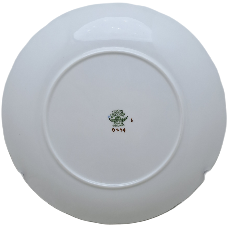 A Vintage TUSCAN Fine Bone China Fruit design Plate Made in England.