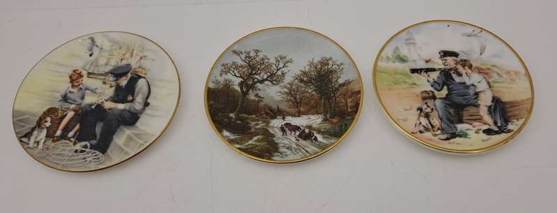 Collectable Vintage small Coalport Bone China Plates No 13,15 and 18