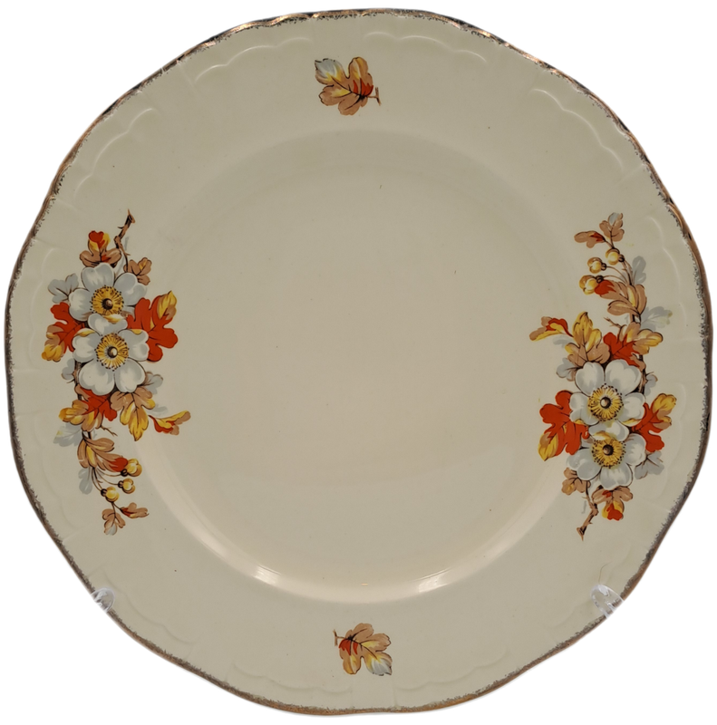 Vintage 1930`s Alfred Meakin Marquis Shape Marigold Dinner Plate Millingdon 23cm