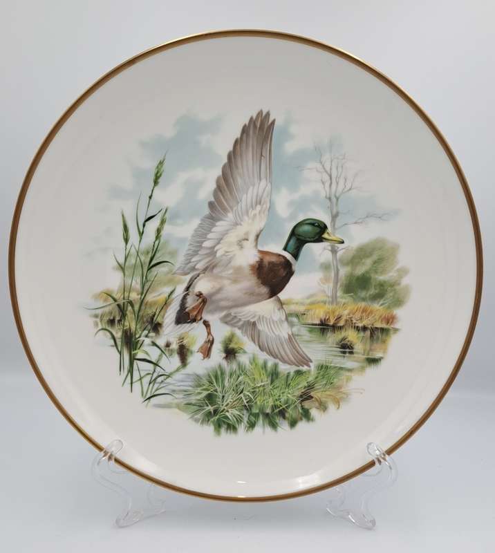 Vintage Royal Chelsea Bone China BIRDS OF THE COUNTRY SIDE COLLECTION THE MALLARD Plate -England