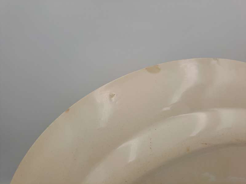 Vintage C.1945 Ivory Ware Cairo Minerva John Maddock & Sons -England - Oval Plate 30cmX24cm