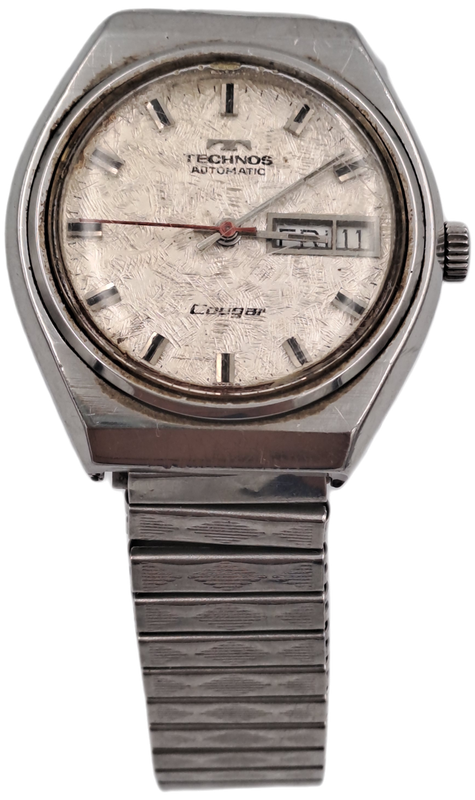 Rare Collectable Watches Vintage TECHNOS Cougar Mod.2879.2120.354 Mens Automatic Watch 17 Jewels WORKING was listed for 0.00 on 9 Apr at 09 01 by kiepersol1 in Johannesburg ID 612155389