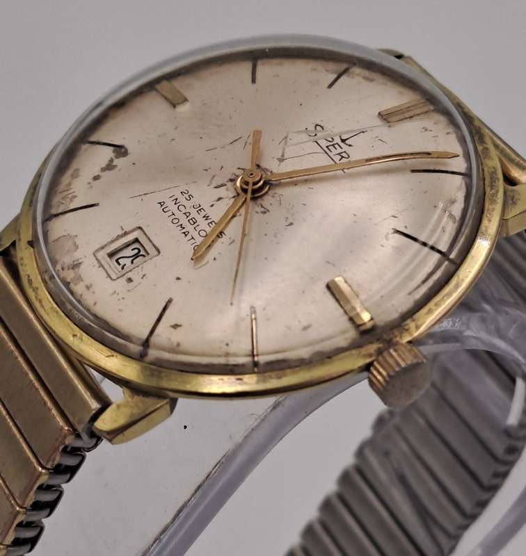 Vintage Swiss Made SPERA Mens Automatic Watch -25 Jewels -WORKING