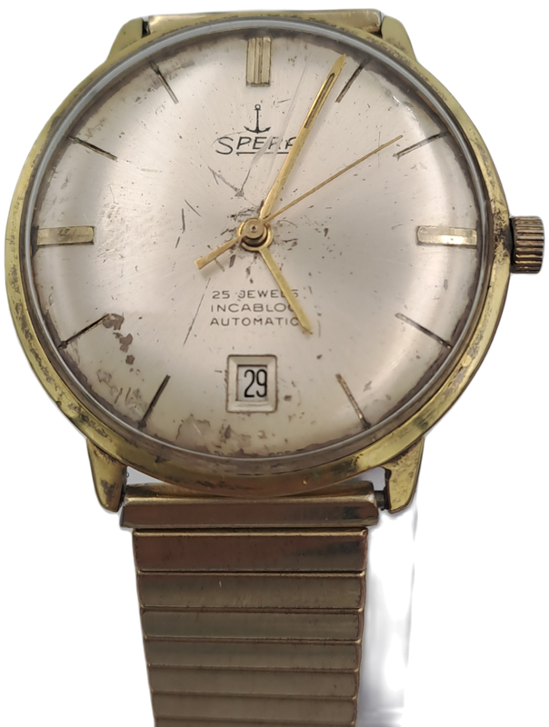 Vintage Swiss Made SPERA Mens Automatic Watch -25 Jewels -WORKING