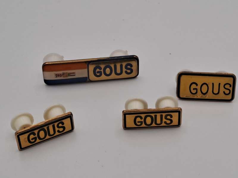 Vintage South African Military Name Tags -Surname Gous