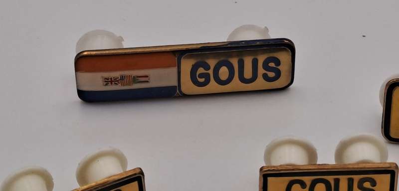 Vintage South African Military Name Tags -Surname Gous