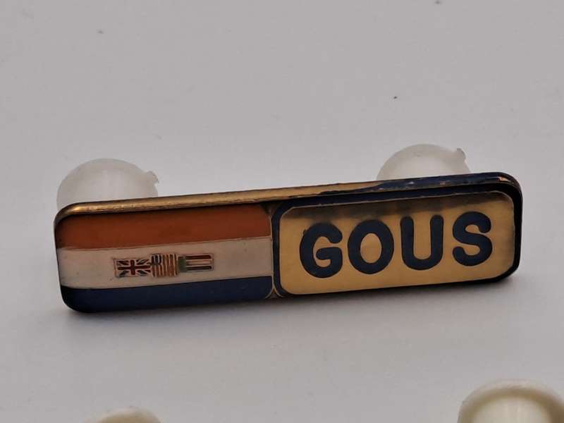 Vintage South African Military Name Tags -Surname Gous