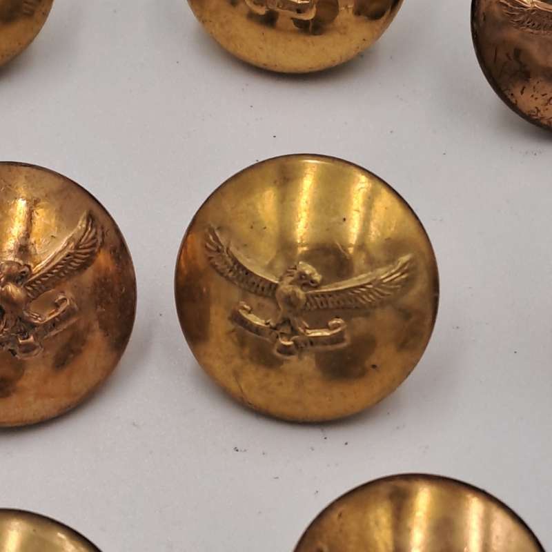 14 Vintage SAAF Buttons-Brass- 23mm (South African Airforce)
