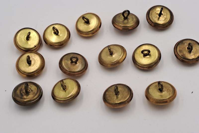 14 Vintage SAAF Buttons-Brass- 23mm (South African Airforce)