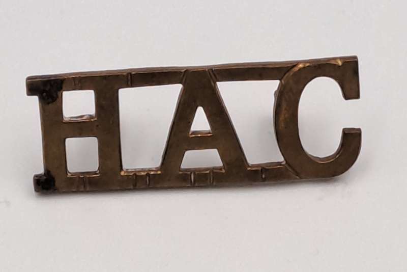 WW1 Honourable Artillery Company Shoulder Title - HAC - 35x12.5mm