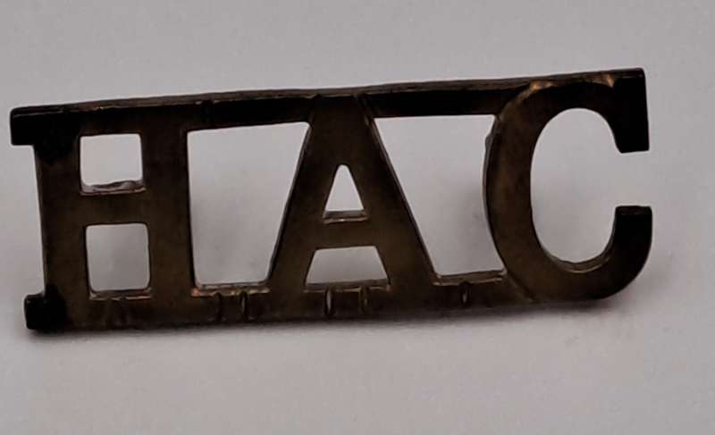 WW1 Honourable Artillery Company Shoulder Title - HAC - 35x12.5mm