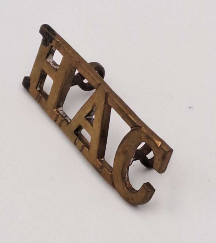 WW1 Honourable Artillery Company Shoulder Title - HAC - 35x12.5mm