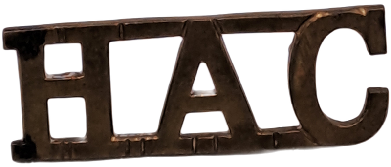 WW1 Honourable Artillery Company Shoulder Title - HAC - 35x12.5mm