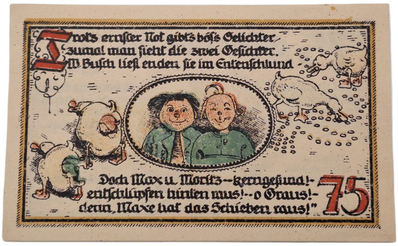 Germany -Municipality of Gatersleben 75 Pfennig Notgeld 30-7-1921-  UNC  Condition (Emergency Money)