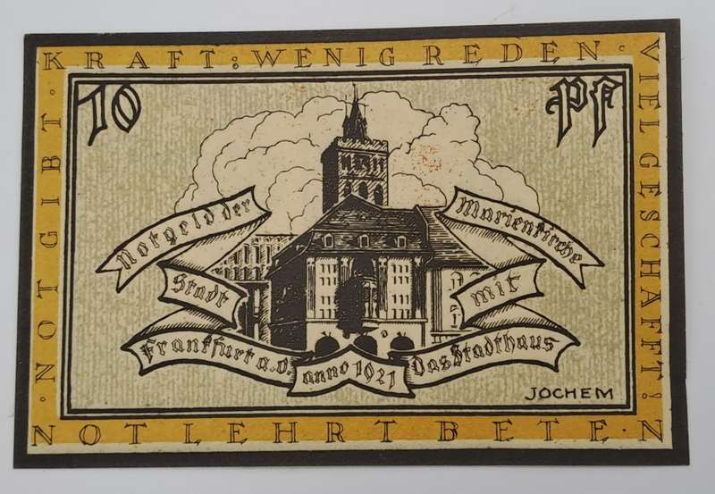 Germany 1922 notgeld  10 Pfennig-City of Frankfurt an der Oder-Weimar Republic-UNC