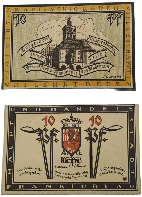 Germany 1922 notgeld  10 Pfennig-City of Frankfurt an der Oder-Weimar Republic-UNC