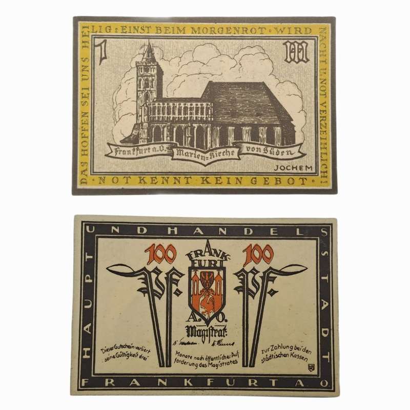 Germany 1922 notgeld  100 Pfennig-City of Frankfurt an der Oder-Weimar Republic-UNC